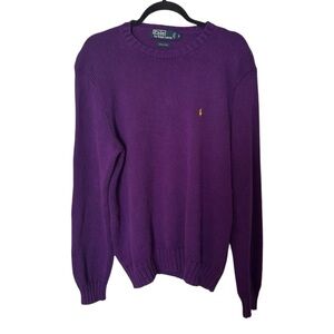 Ralph Lauren Men's Purple Crewneck Sweater